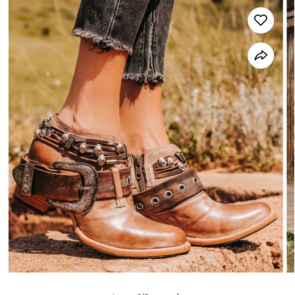 Saloon Freebird booties size 8